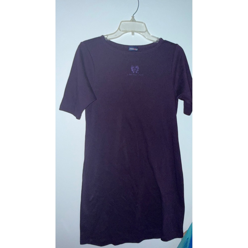 Limited Too Purple T-Shirt Dress Juniors Size 7 Y2K Vintage